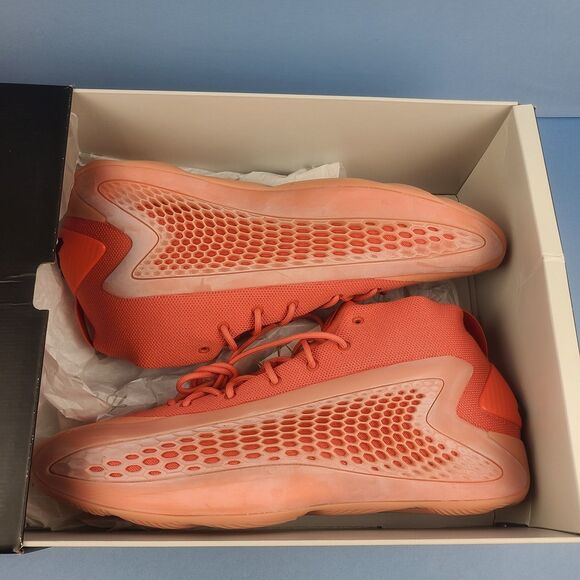 Adidas AE 1 Mens Size 14 Georgia Red Clay Athletic Basketball Shoes Coral IF1863 - Picture 16 of 16